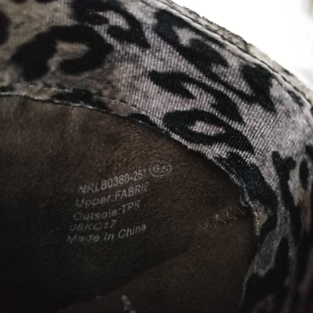 Not Rated Cherry Bootie Leopard Print Size 6.5 - image 4